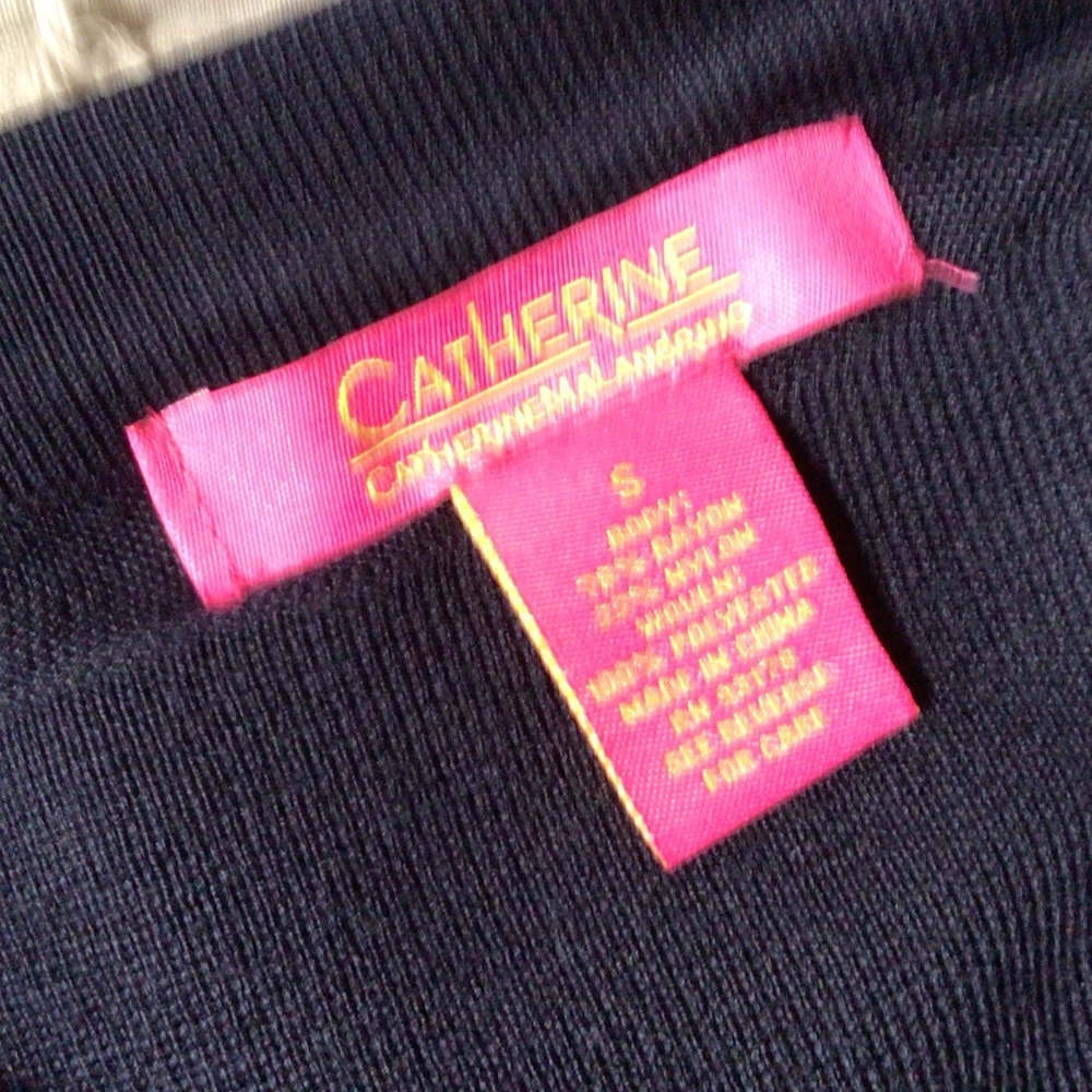 Catherine Malandrian Knit Top Satin Feel Detail Cuffs - Picture 5 of 5
